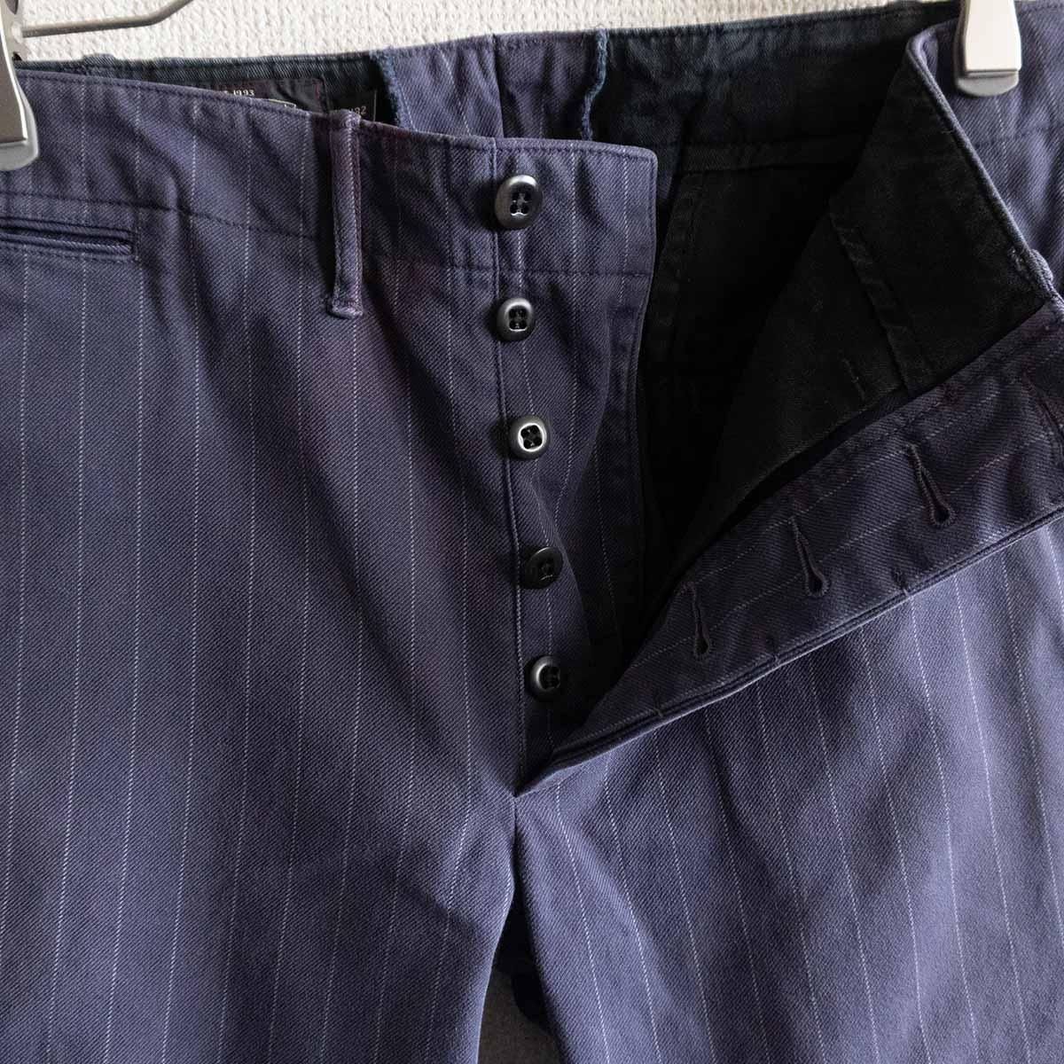 雰囲気抜群】RRL【ストライプ トラウザー】30×32 ダブルアール