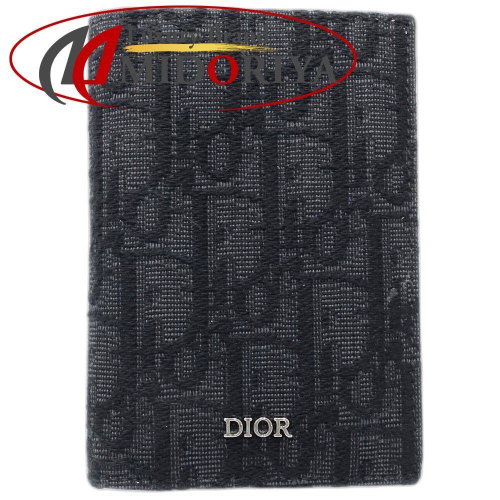 Christian Dior クリスチャンディオール カードケース バーティカルカードホルダー 2ESCH138YSE オブリーク キャンバス ブラック|181277