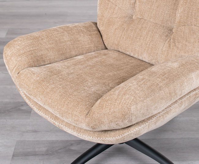 ロッキング機能 座面回転式パーソナルチェア（オットマン付）椅子