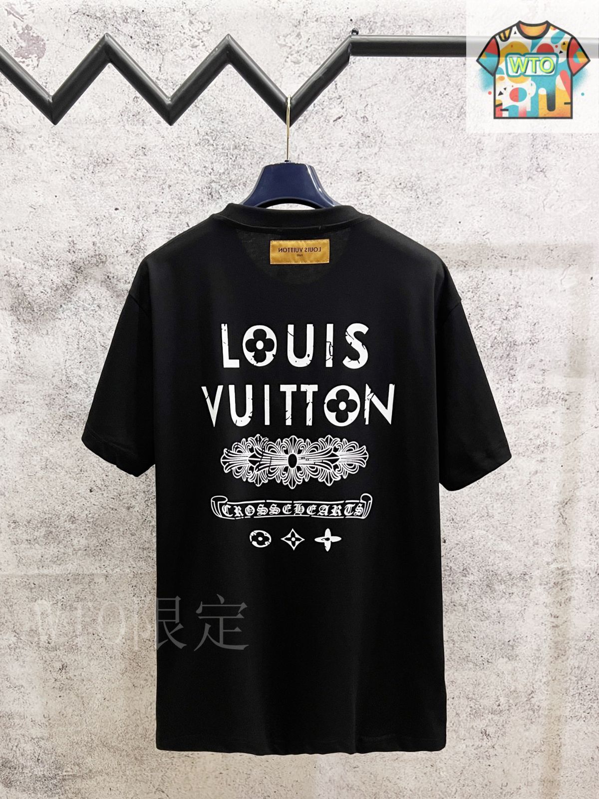 今日特価】Louis Vuitton x Chrome Hearts LV 梵字ロゴプリント