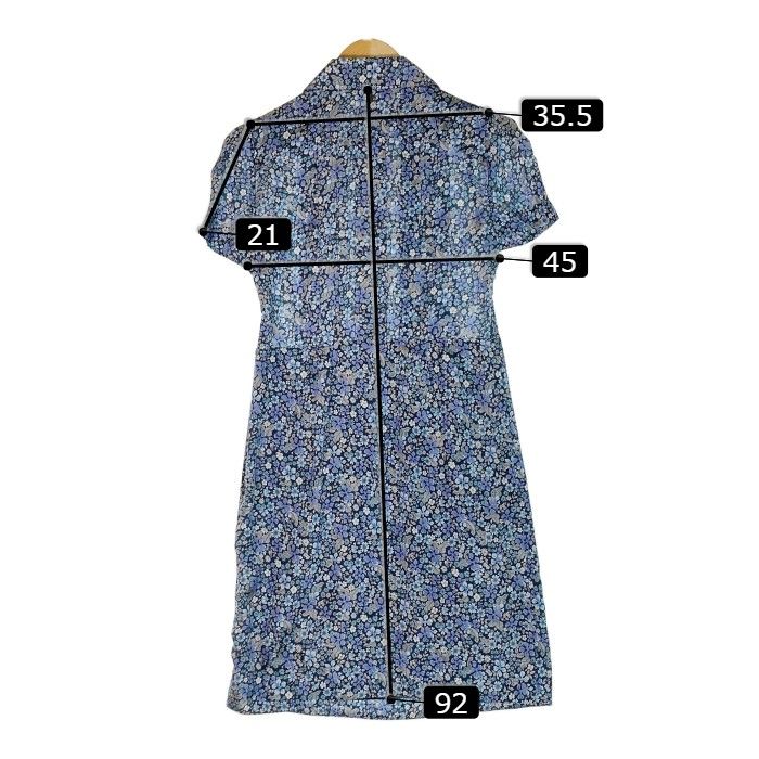 SPORTMAX　スポーツマックス　ロングワンピース　花柄　セクシー　ブルー ☆sportmax code マックスマーラ スポーツマックス 花柄