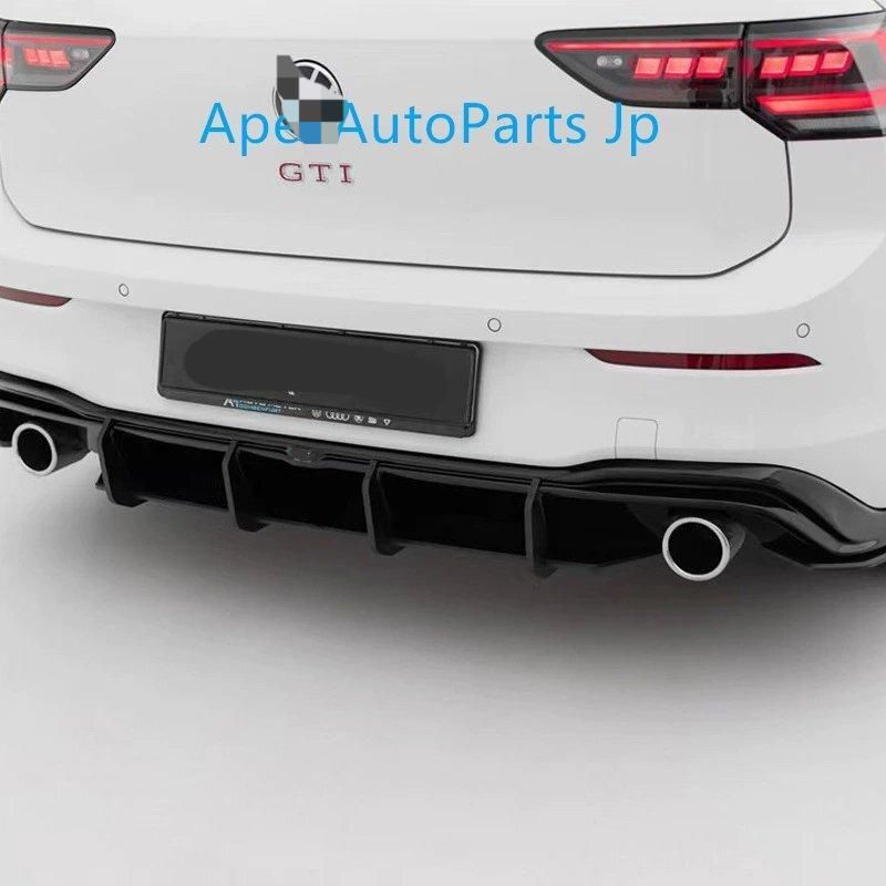 リアル カーボンファイバー リア バンパー トランク リップ スポイラー ディフューザー カバー 適用: アウディ/AUDI Q8 2020 2021 2022 LED AL-OO-3490 AL リアルカーボンファイバー リアバンパー トランク リップ スポイラー