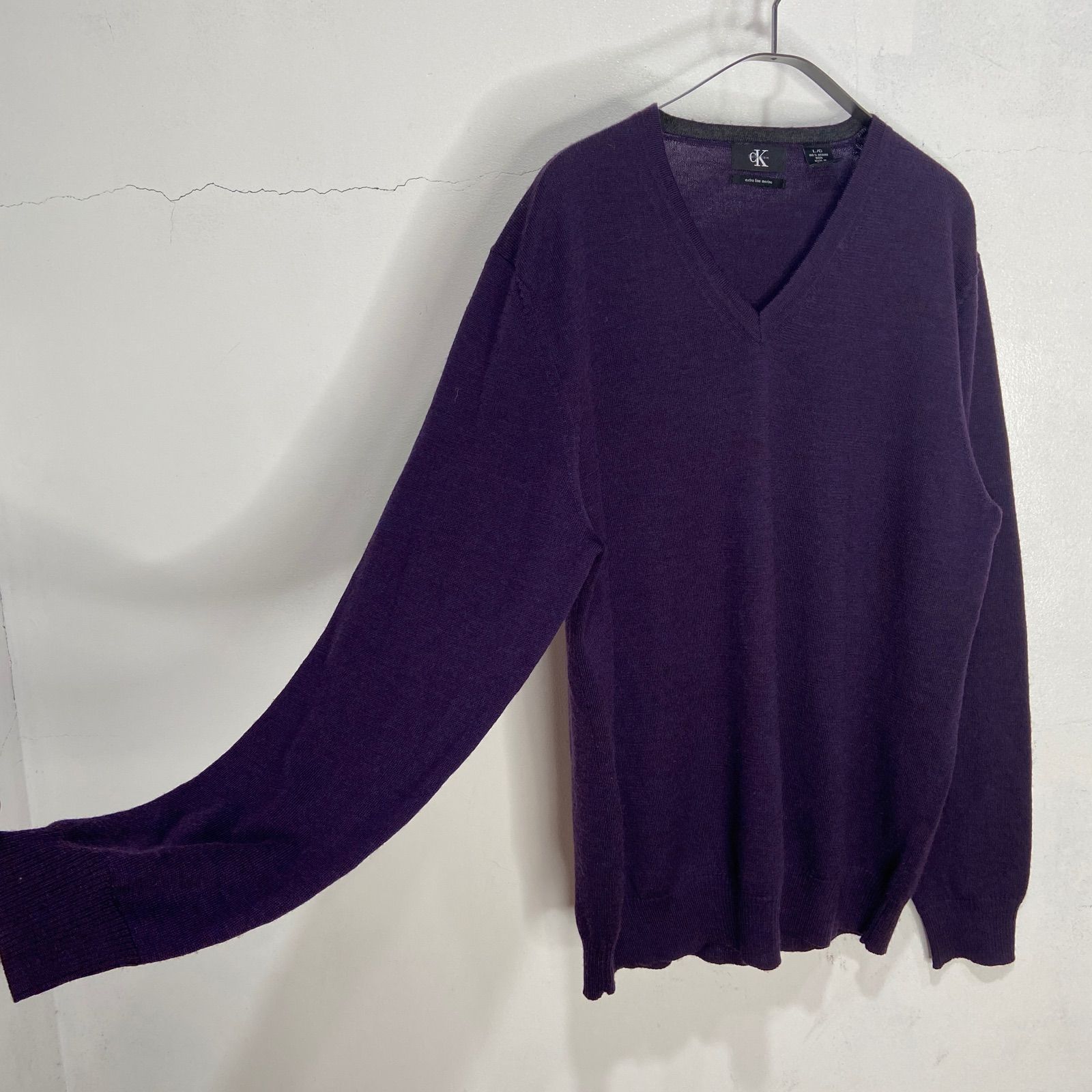 ☆CalvinKlein☆カルバンクライン☆Vネックセーター☆ウール ☆CalvinKlein☆カルバンクライン☆Vネックセーター☆ウール