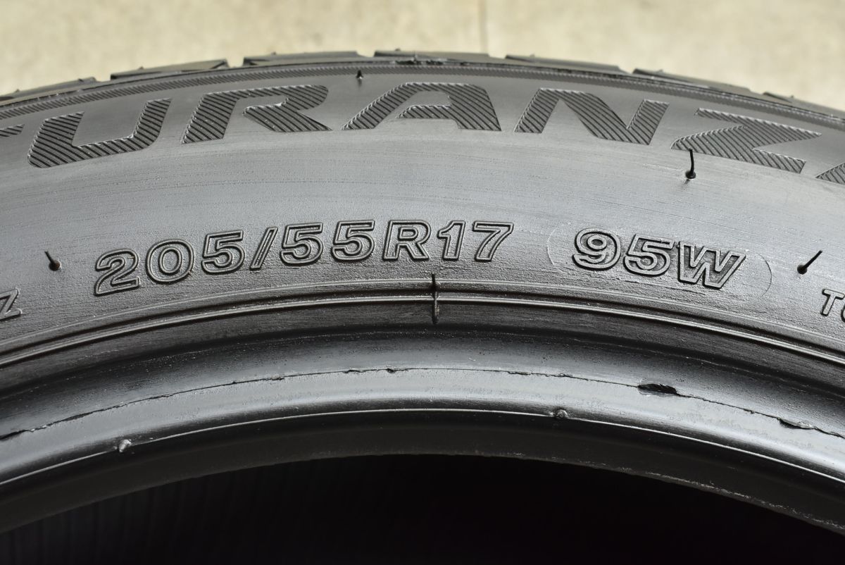 【程度良好品】ブリヂストン トランザ T001 205/55R17 4本セット ベンツ Aクラス Bクラス BMW 2シリーズ ジャガー XE 交換用 即納可能 Summer Tyre Bridgestone Turanza T001 205&frasl;55 R17 91w for sale