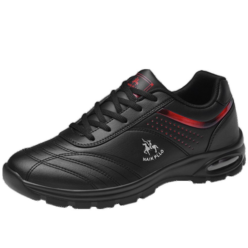 ブラック×レッド  39(25.5cm)  ゴルフ シューズ メンズ カジュアル pmygolfshoes699 ゴルフシューズ メンズ 靴 クツ スパイクレス スポーツシューズ ウォーキングシューズ 運動靴 スニーカー 軽量 クッション性 防滑