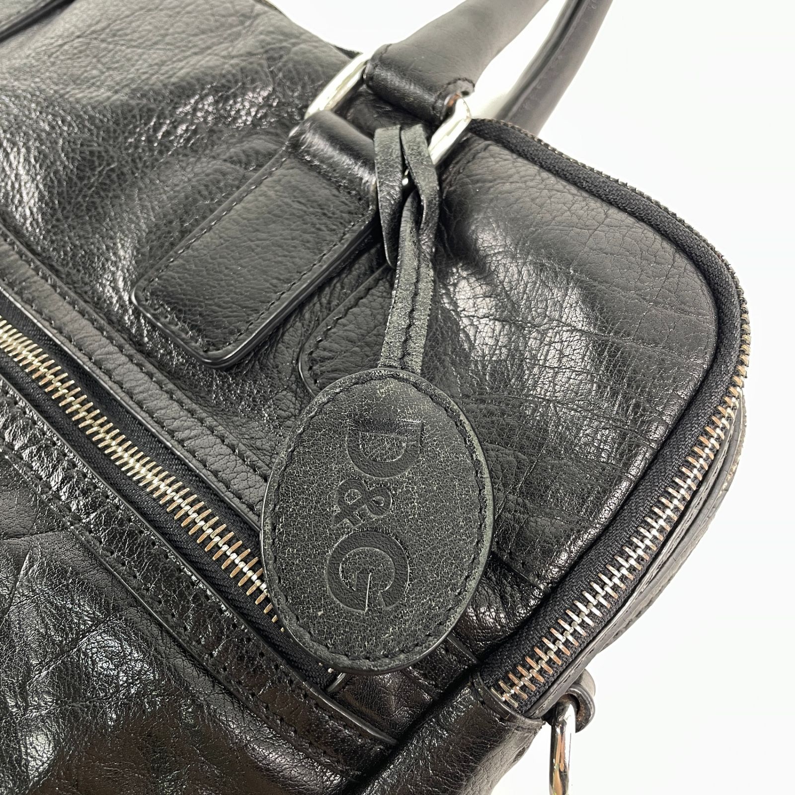 D&G DOLCE&GABBANA ドルチェ&ガッバーナ レザー ハンドバッグ ビジネス