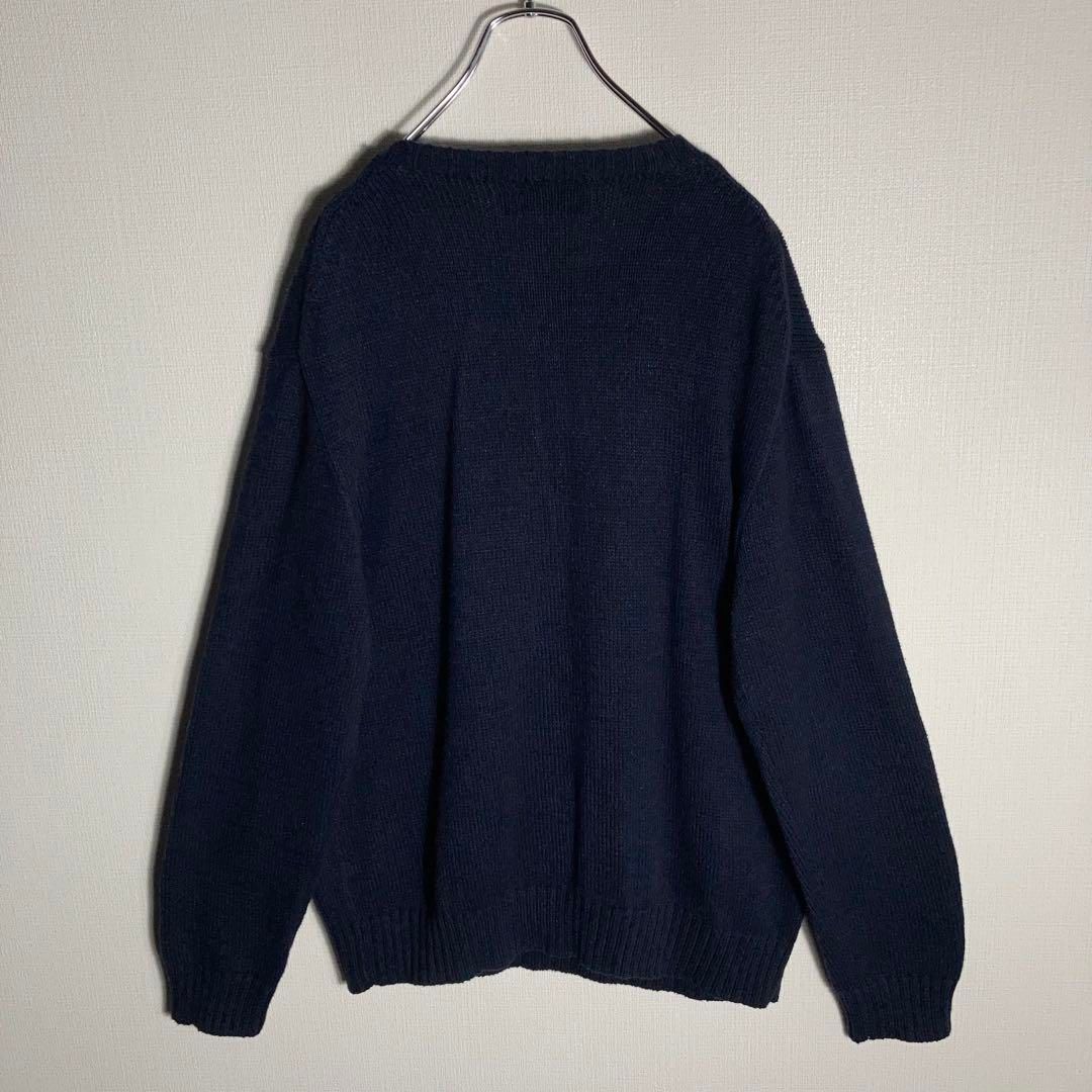 極美品】RALPH LAUREN ニット ポロベア 刺繍 紺 L - メルカリ