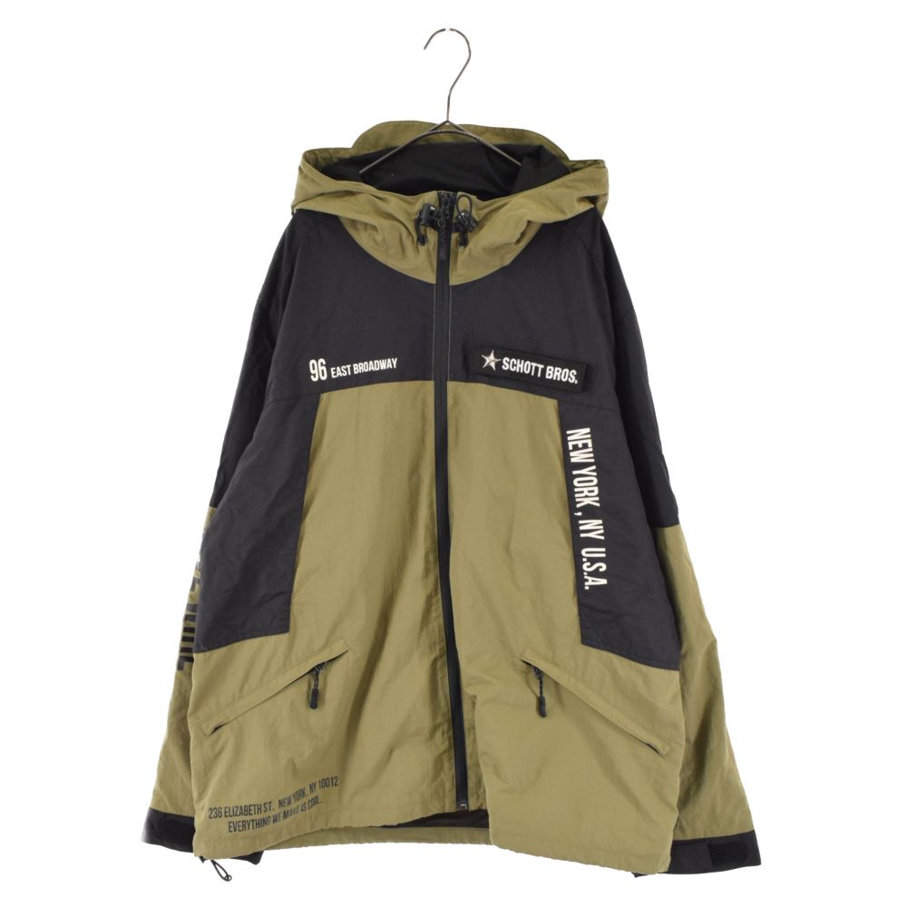 Schott製ミリタリーナイロンジャケット SCHOTT (ショット) Nylon Jacket ナイロンジャケット カーキ 3112046