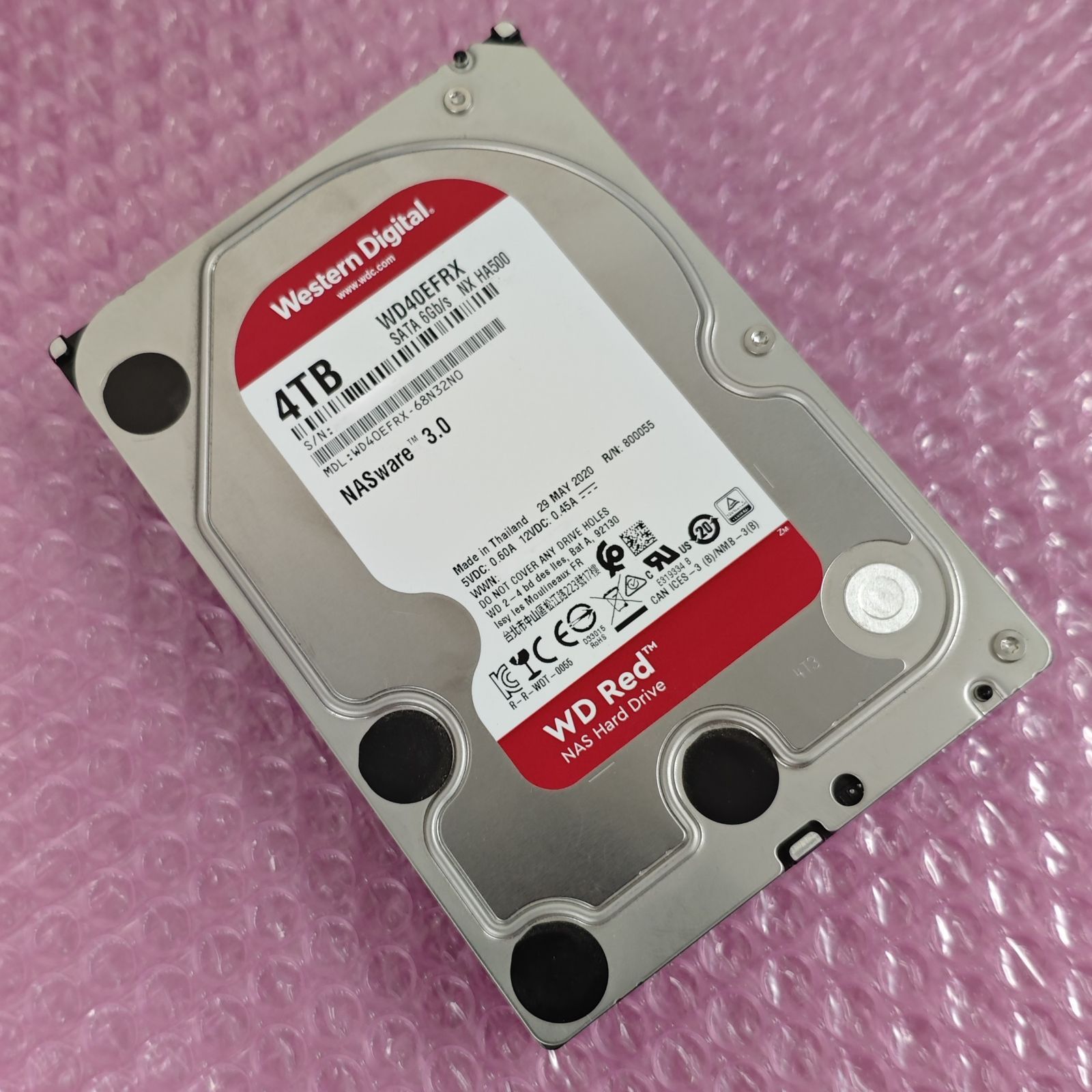 ウェスタンデジタル Red 4TB WDC WD40EFRX SATA/64MB Cache