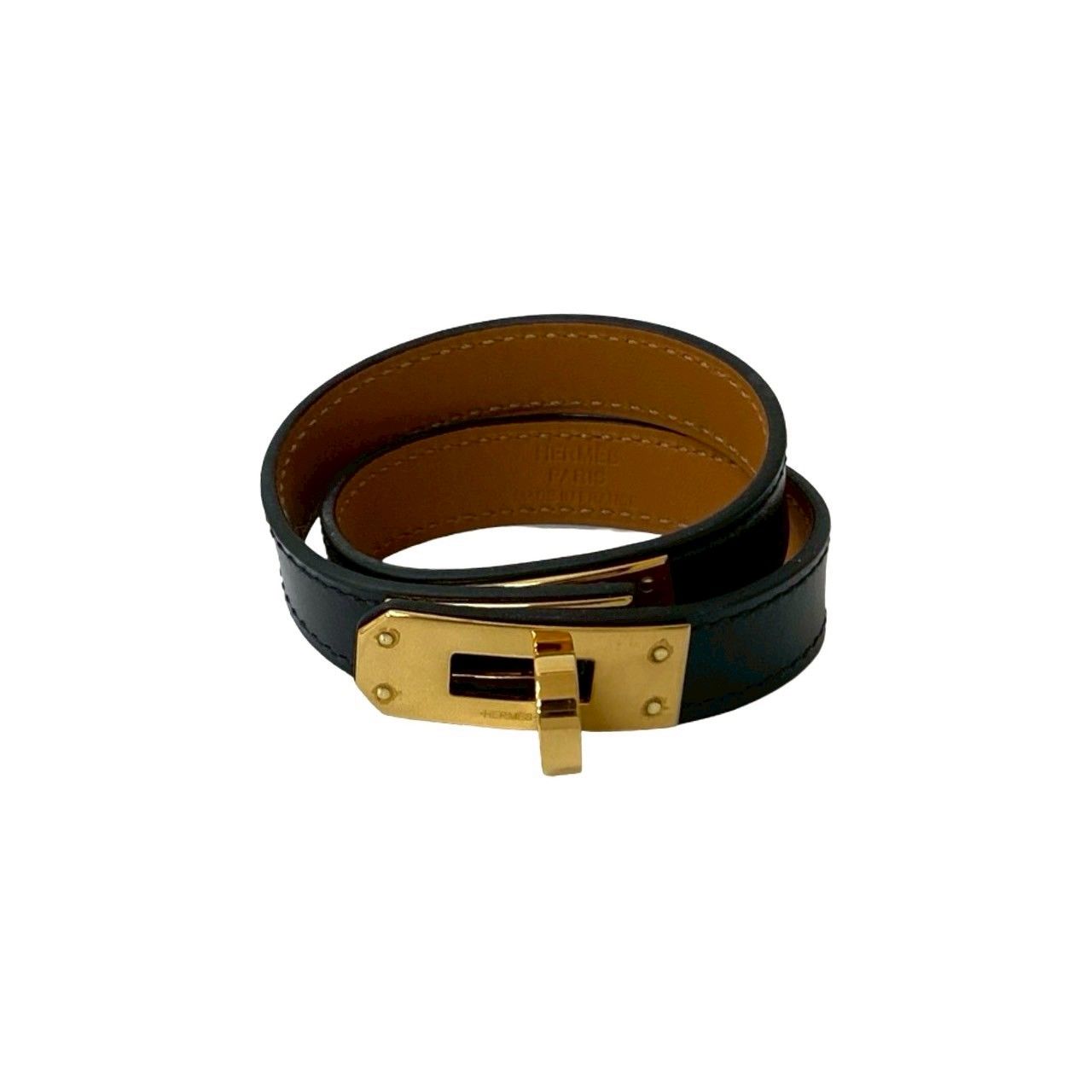 ほぼ未使用 A 刻印 HERMES エルメス レザー ブレスレット ケリー