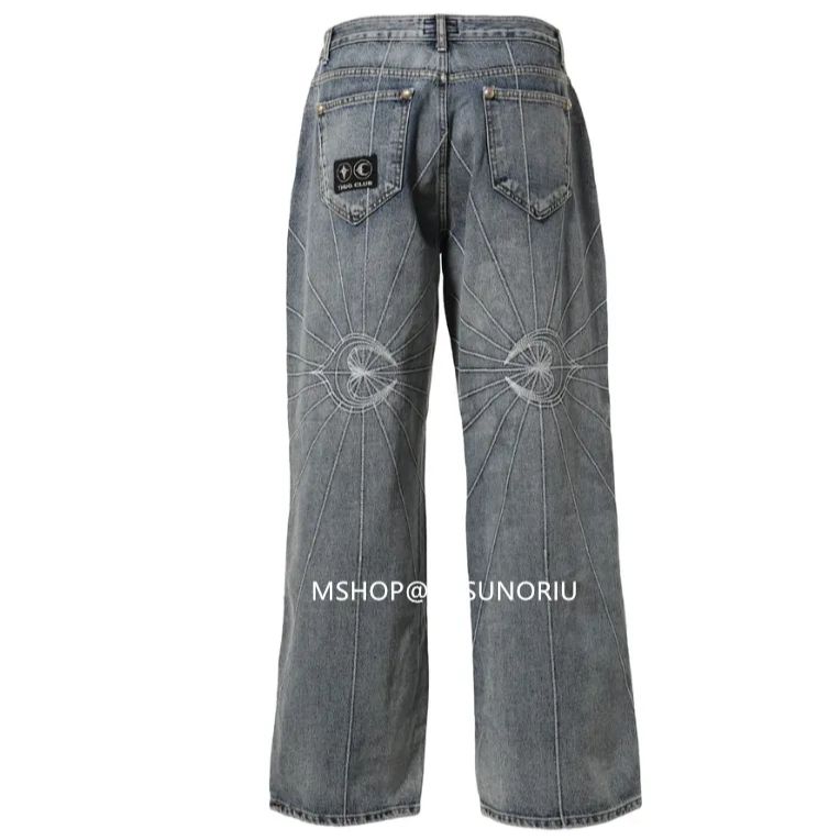 Thug Club TC RISE DENIM EMB PANTS  BLU   M