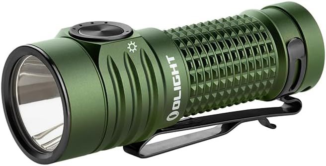 OLIGHT オーライト Baton Turbo フラッシュライト 最大1000ルーメン 小型 遠距離照射 510メートル 充電式 EDC懐中電灯 ハンディライト キャンプ用 釣り用 登山用 プレゼント 軽量 IPX8防水 防災 停電対策 グリーン
