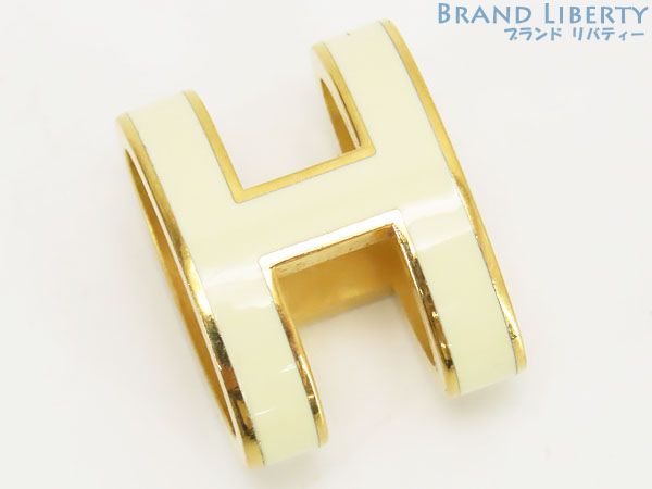 美品★エルメス ポップアッシュ ポップH ネックレストップ アイボリー ゴールド ほぼ新品】エルメス HERMES ポップ H ポップアッシュ Hモチーフ