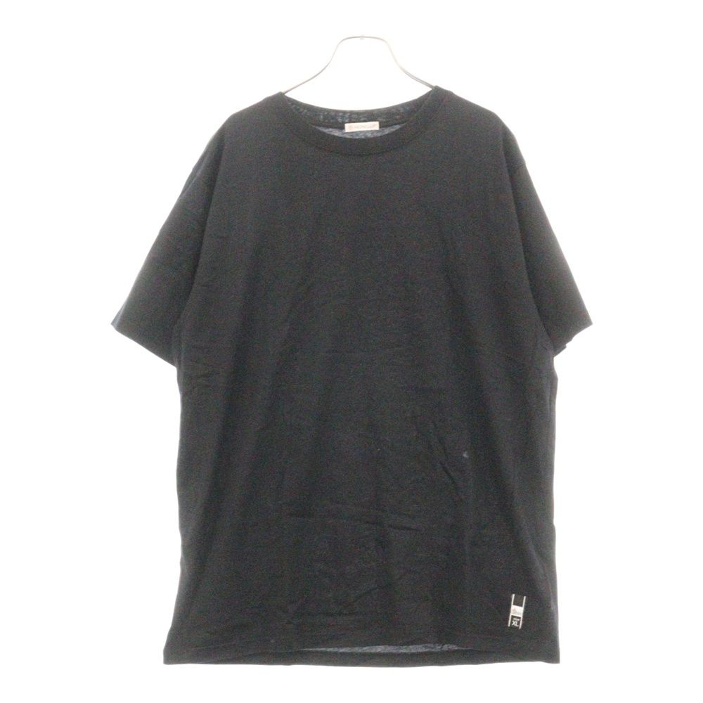 MONCLER (モンクレール) ×FRAGMENT Maglia T-shirt D209U8005050 829CX フラグメント バックロゴプリント半袖Tシャツ ブラック