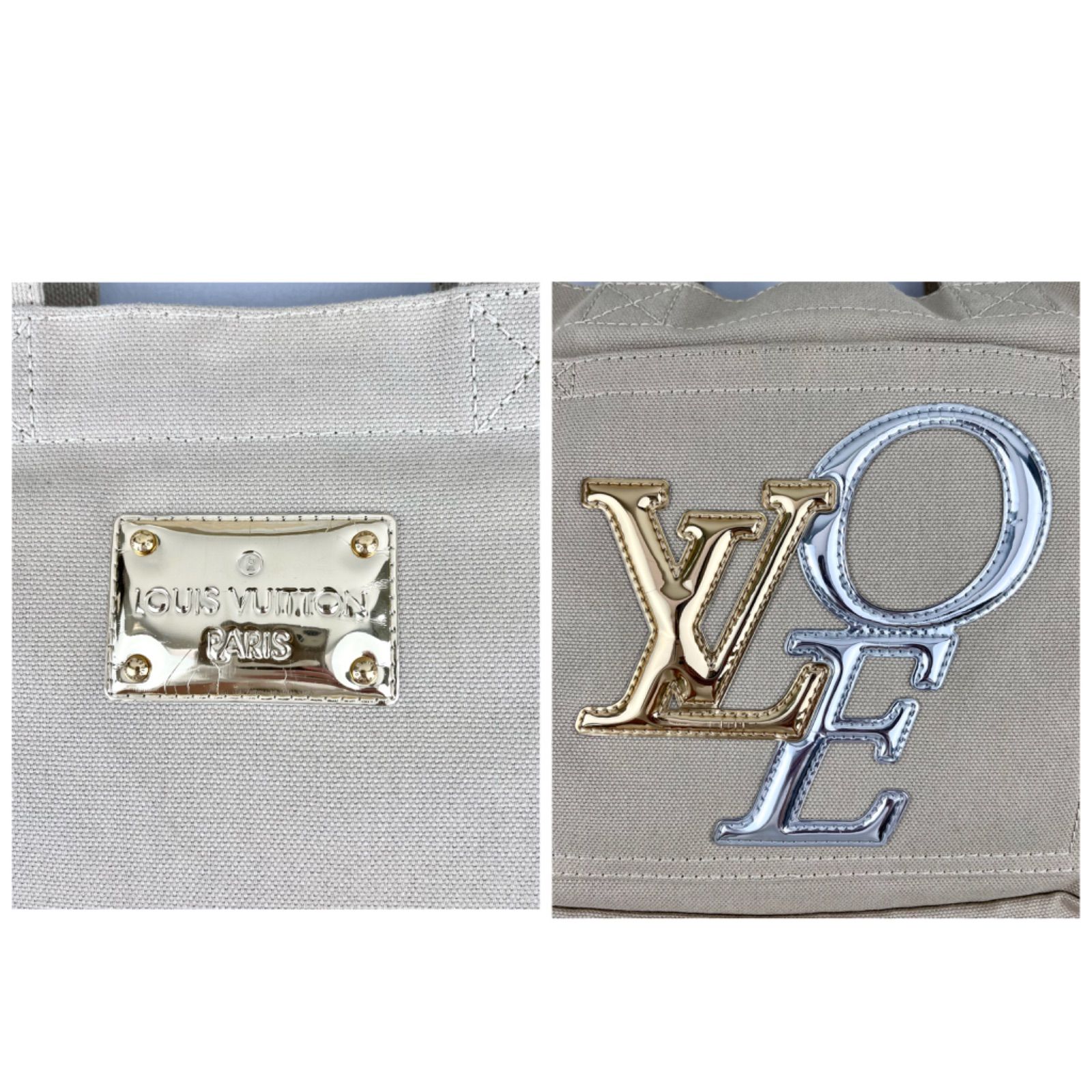 オープニング価格 【美品】LOUIS VUITTON ルイヴィトン ザッツラブ LOVEロゴ M95468 ハンドバッグ トートバッグ キャンバス  レディース ベージュ - メルカリ