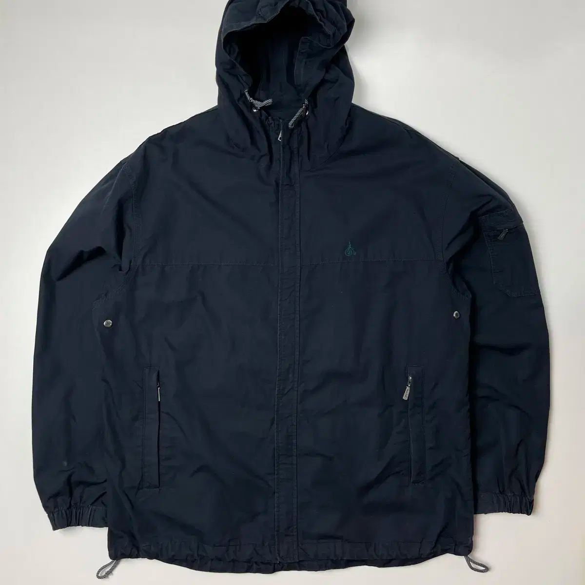 【雷市場（ポンジャン）商品韓国直送】 BEAN POLE(ビーンポール) フード ウインドブレーカー ジャケット ブルゾン 黒 100