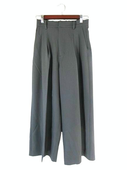 ラウンジドレス ガリャルダガランテ Loungedress GALLARDAGALANTE 2タックワイドパンツ サイズS グレー系 QQQ