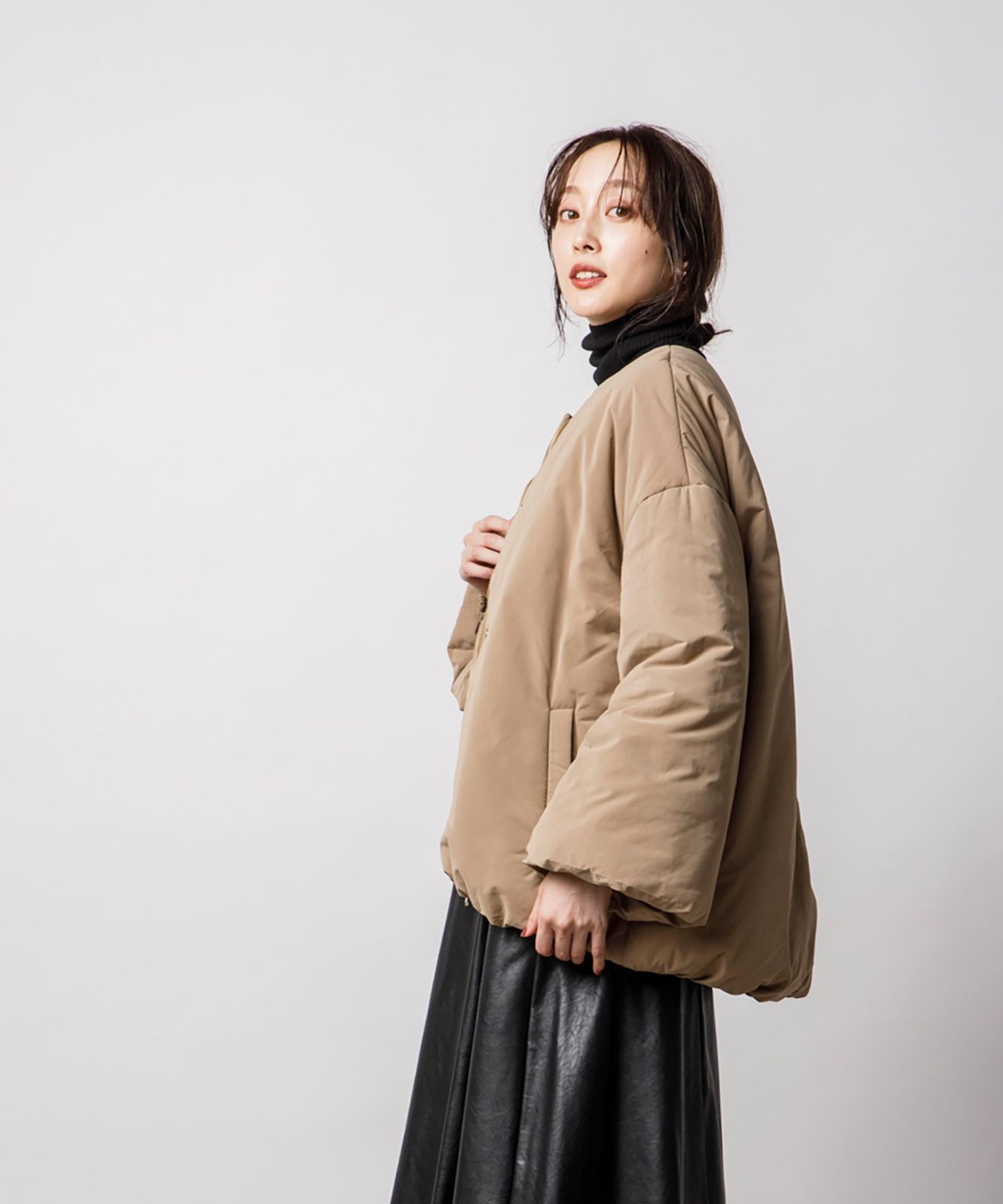 22AW Emma Taylor 2WAYスタンドカラーフレアスリーブ ダウン 限定品