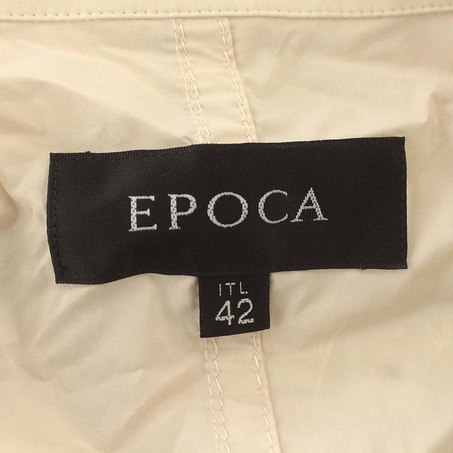 エポカ EPOCA トレンチコート ナイロン 薄手 ロング コート 42 M ベージュ /☆G - メルカリ