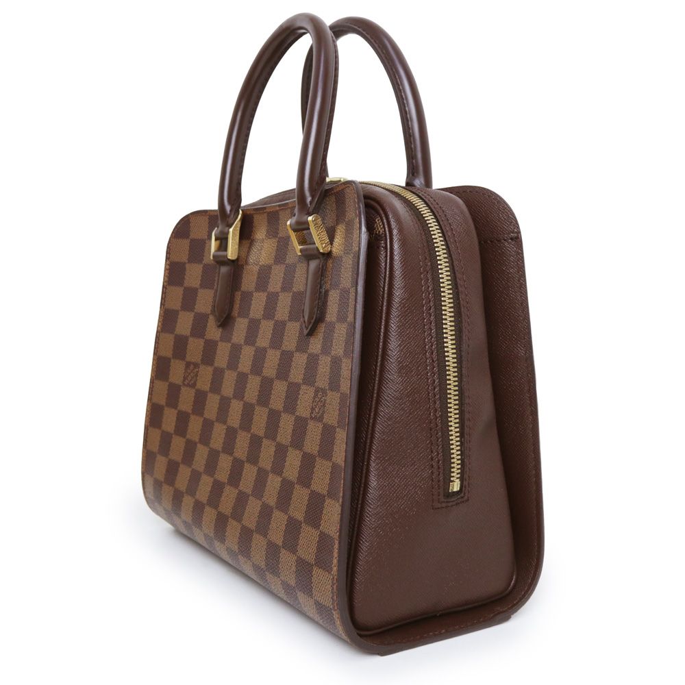 ルイヴィトン トリアナ　ハンドバッグ ショルダーバッグ　ダミエエベヌ　ブラウン LOUIS VUITTON - 本物 ルイヴィトン LOUIS VUITTON LV トリアナ
