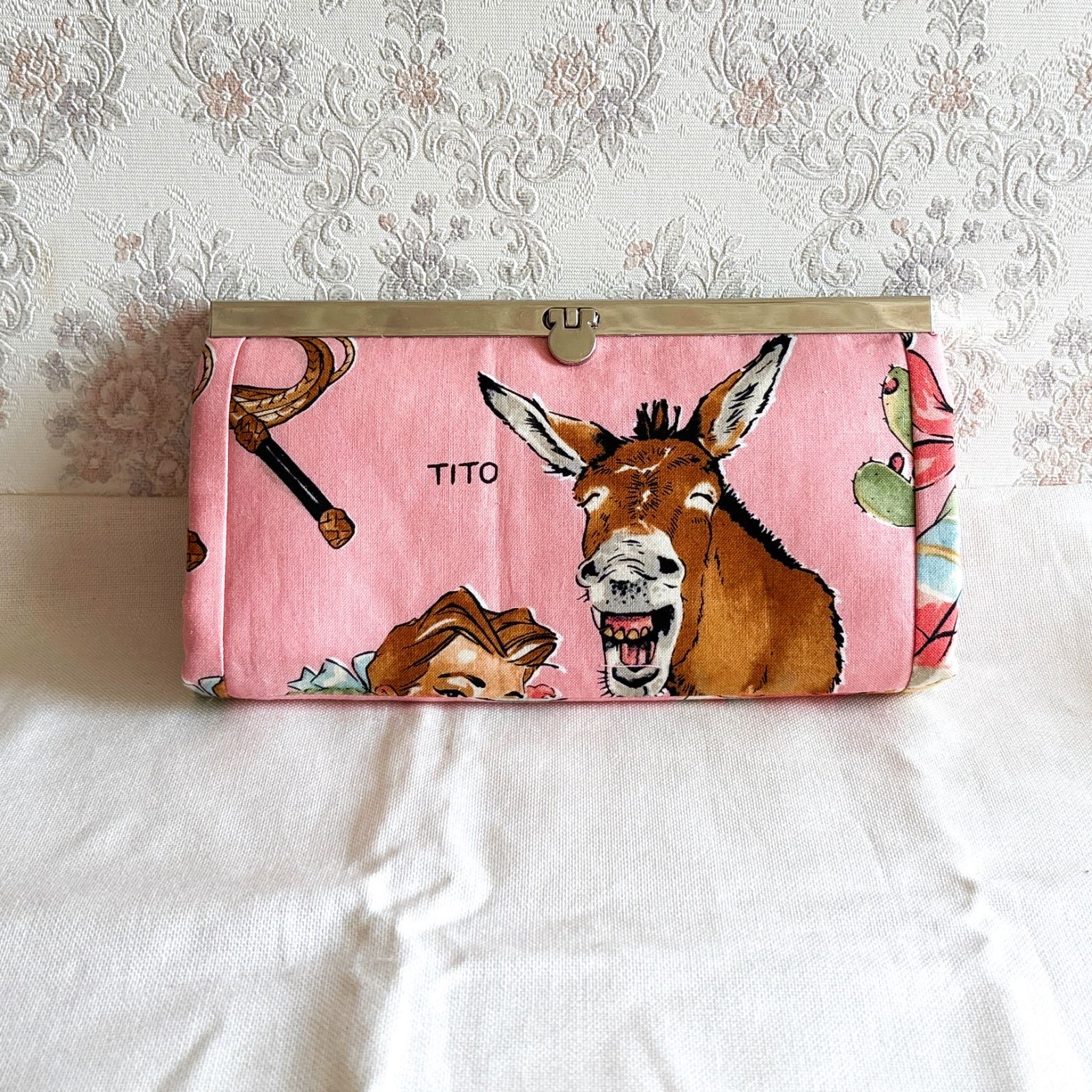 手作り布財布☆金口長財布【Sep.1】アレキサンダーヘンリー生地使用