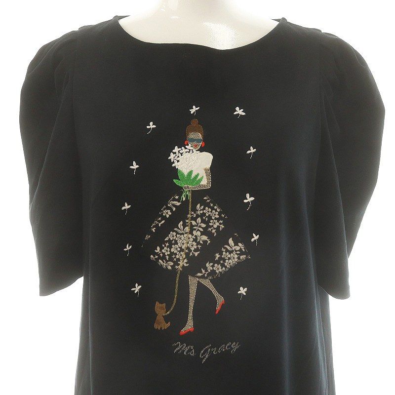 エムズグレイシー M'S GRACY 23SS 女の子と犬のカットソー