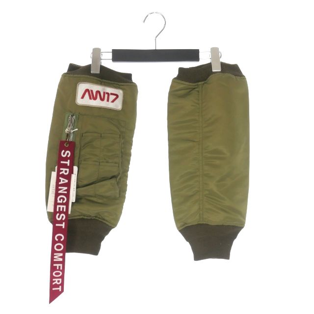 ダブレット doublet Arm Warmers Of Bomber Jacket デザイン アームウォーマー F カーキ 17AW05OT01