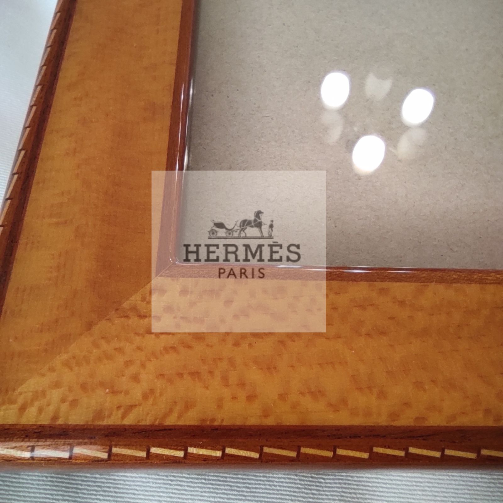 ヴィンテージ】HERMES フォトスタンド マホガニーラッカー