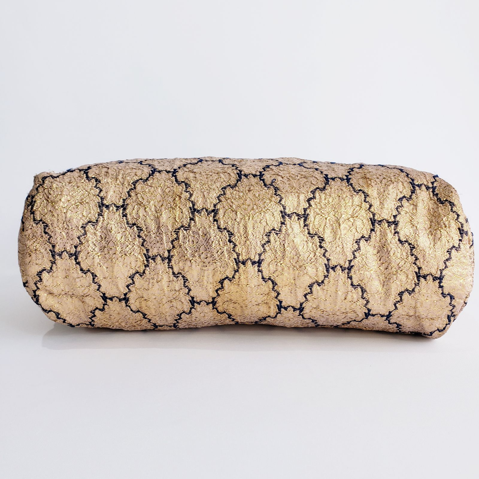 美品 PRADA プラダ 三角プレート ハンドバッグ ゴールド 良品【PRADA】プラダ ハンドバッグ 三角プレート 華やか