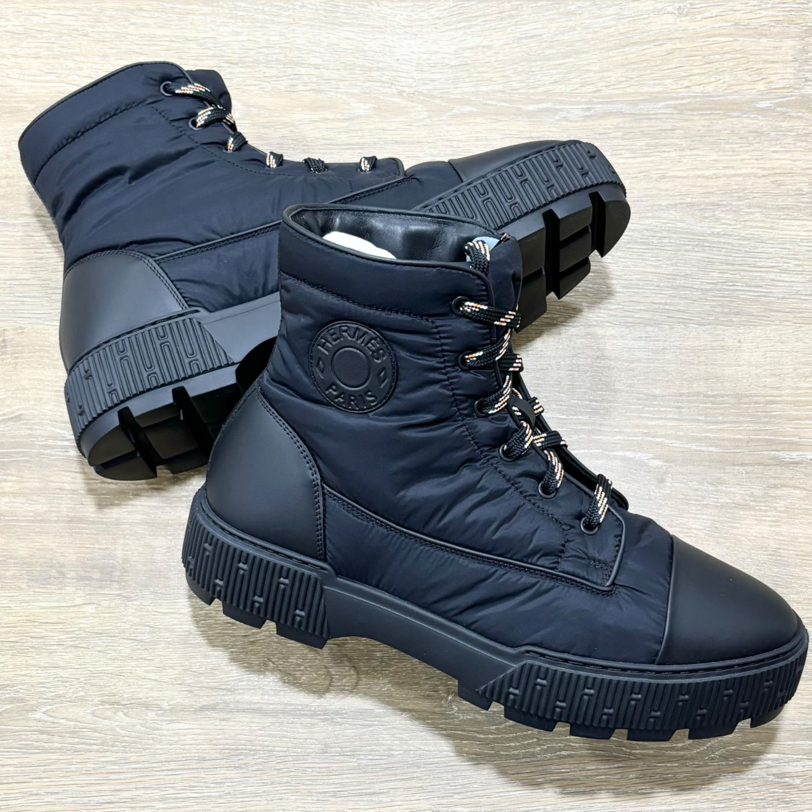 HERMES エルメスショートブーツフレッシュ43