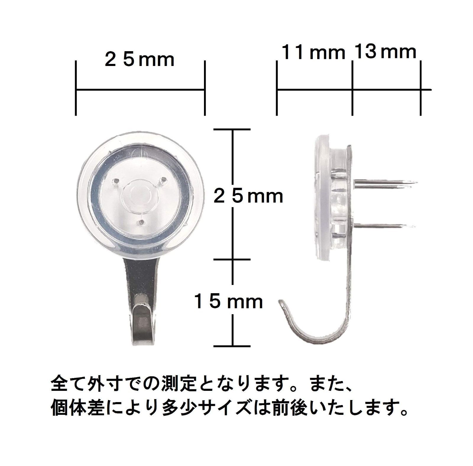 新品 大一鋼業(Markey) 合金鋼 石膏ボード・ベニヤ・木用フック スリーピン フック クリア お徳用 12個入り 耐荷重:7Kg TH-C2  メルカリ