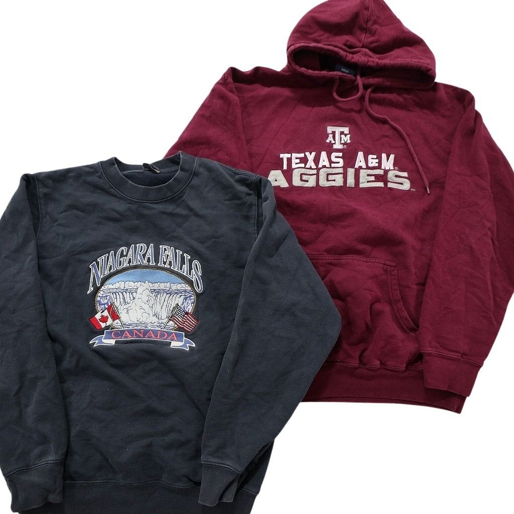 ちかく 古着卸 まとめ売り カレッジ風 スウェット 8枚セット (メンズ M