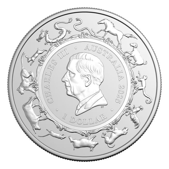 保証書・カプセル付き] 2025年 (新品) オーストラリア「 干支 十二支