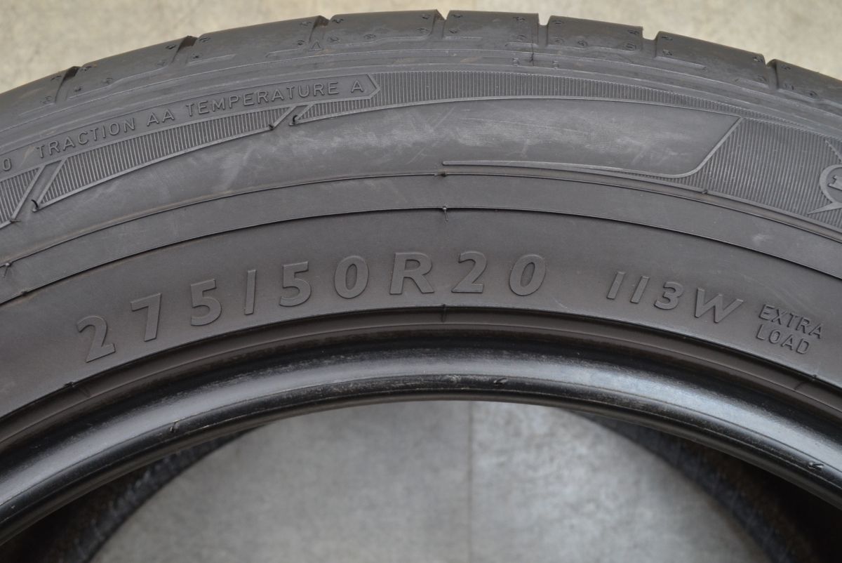 最安価に挑戦！ バリ溝 ダンロップ SPスポーツマックス 275 50R20 ベンツ承認 MO 4本セット GLE GLS GL Gクラス AMG BMW X7 アウディ Q8 交換用 可