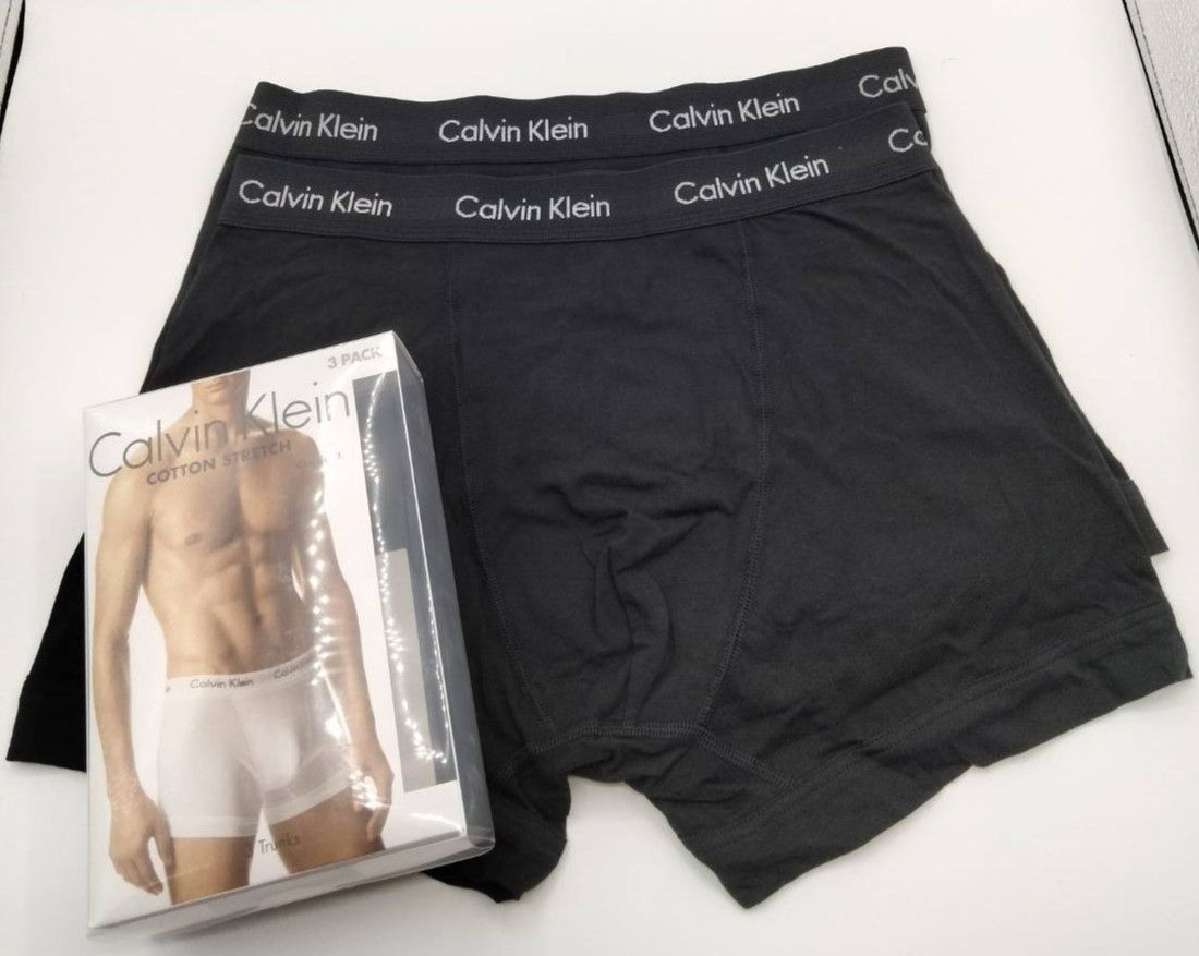 良質 Calvin Klein(カルバンクライン) コットンストレッチ ボクサーパンツ 黒2枚セット Mサイズ メンズボクサーパンツ 男性下着  U2662 4144円 アンダーウェア
