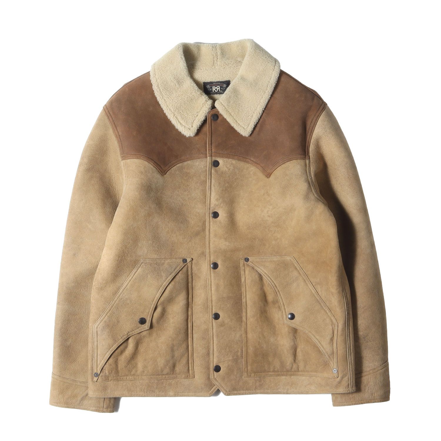 美品 RRL ダブルアールエル ジャケット サイズ:L シープムートンボア 
