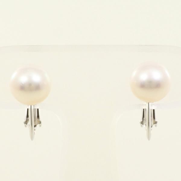 K14WG イヤリング clip-on earrings パール 真珠 総重量約2.8g