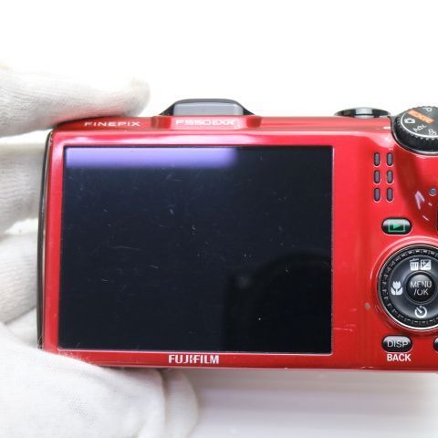 美品 FinePix F550EXR レッド 即日発送 FUJIFILM デジカメ デジタル