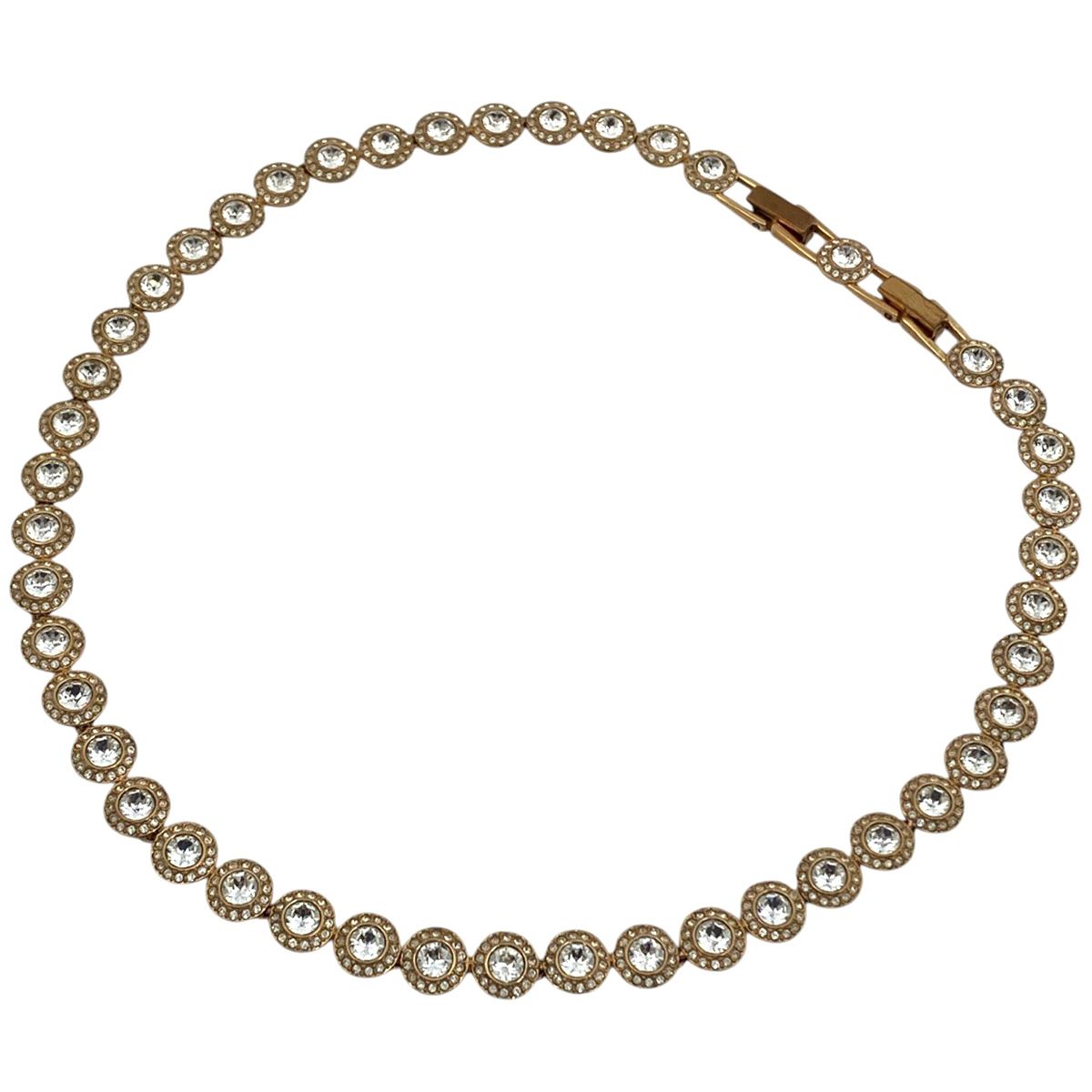美品　ローズゴールド　Swarovski アンジェリーク　 テニスネックレス スワロフスキー SWAROVSKI ウナ エンジェリック テニス