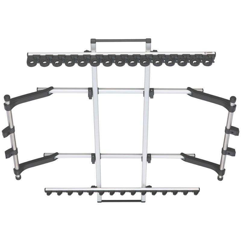 カーメイト CAR MATE ナチュラム IF38E ロッドホルダーワンタッチ15 FT15 IF17 規格 シルバー|ブラック サイズ15本積み