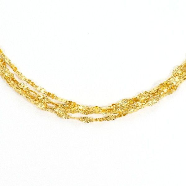 K24YG ネックレス NECKLACE 総重量約7.8g 約42cm