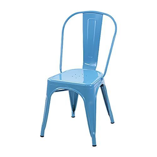 マリーンチェア Aチェア メタルチェア 1脚 ガーデンチェア グザビエ ポシャール ダイニングチェア 軽量 スタッキングチェア スチール スツール アンティーク ヴィンテージ ビンテージ マリンチェア m-chair-c001-1p ライトブルー