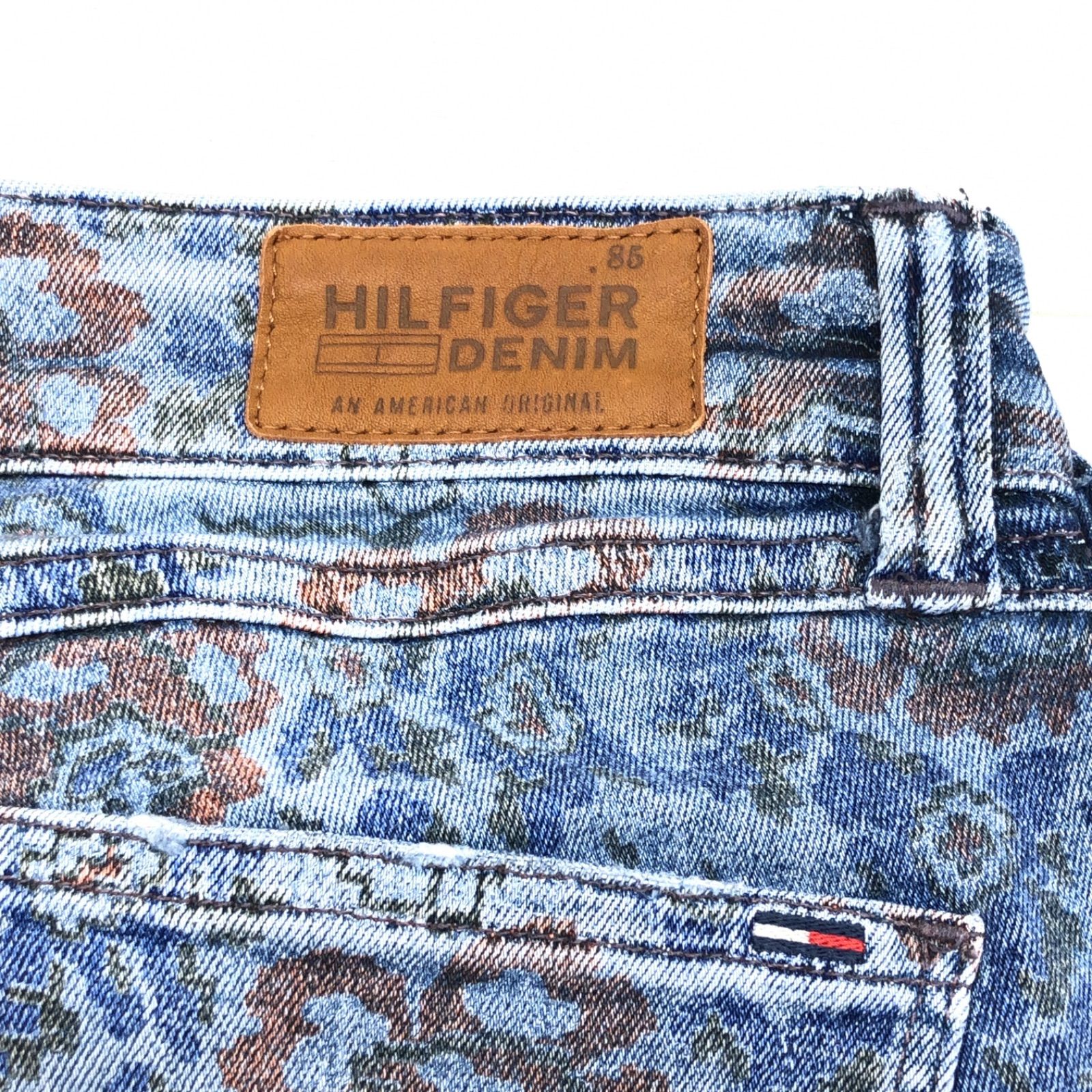 TOMMY HILFIGER DENIM トミーヒルフィガー 花柄 スキニー デニム 