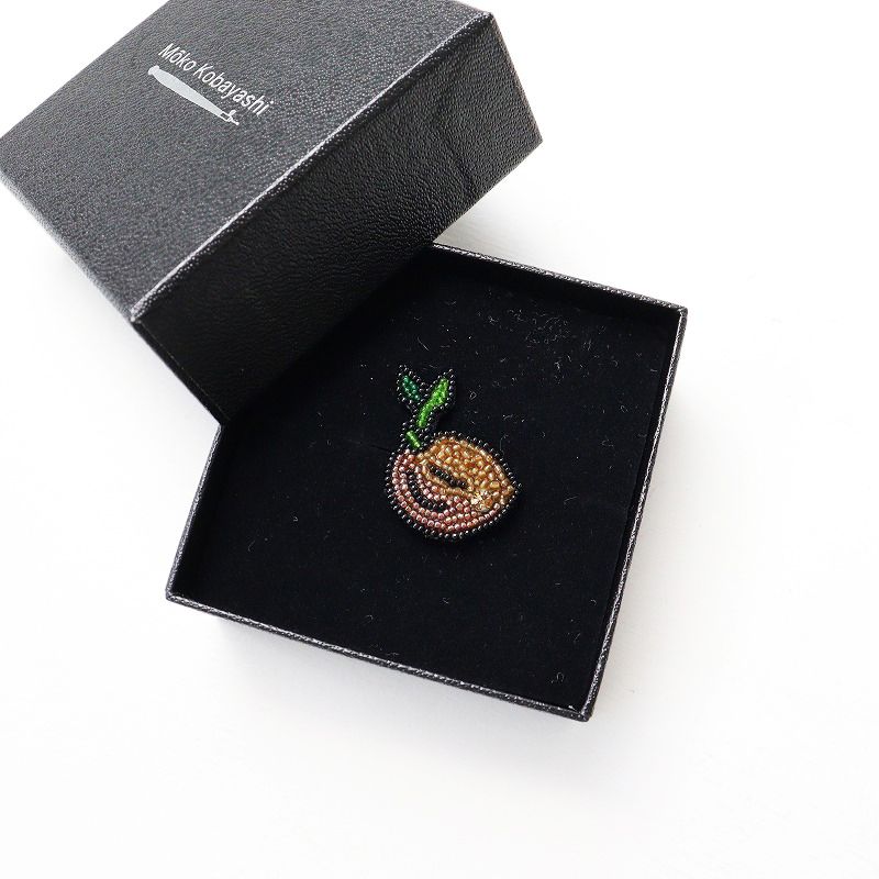 美品 コバヤシモーコ 小林モー子 Moko Kobayashi ヤシの実PIN ブローチ 