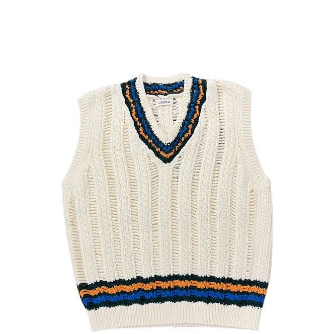 COOHEM / SUKASHI TILDEN KNIT V/TWHITE