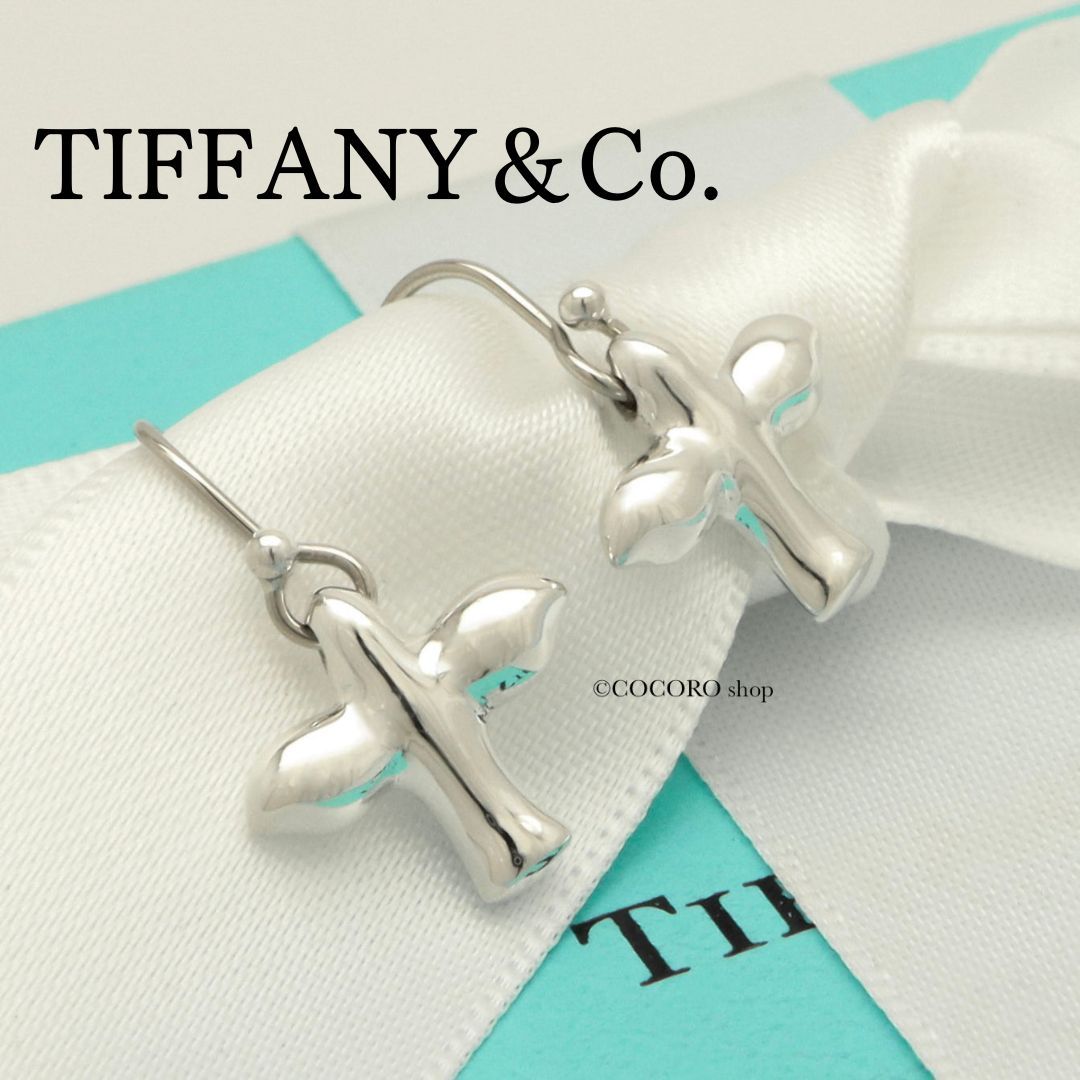 TIFFANY&Co. ティファニー バードクロス ピアス フック 750YG