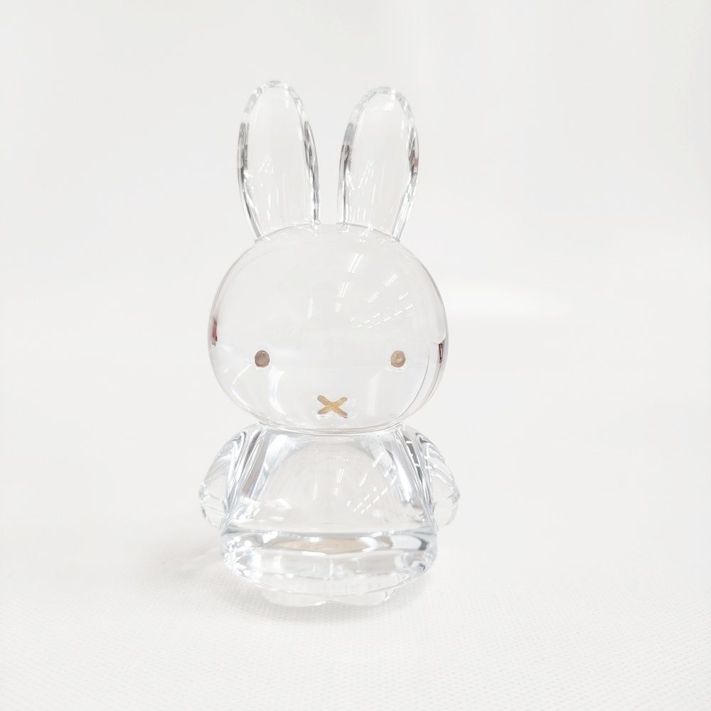 Baccarat miffy ミッフィー クリスタル 置物 オブジェ クリア レディース バカラ 5-1001G♪