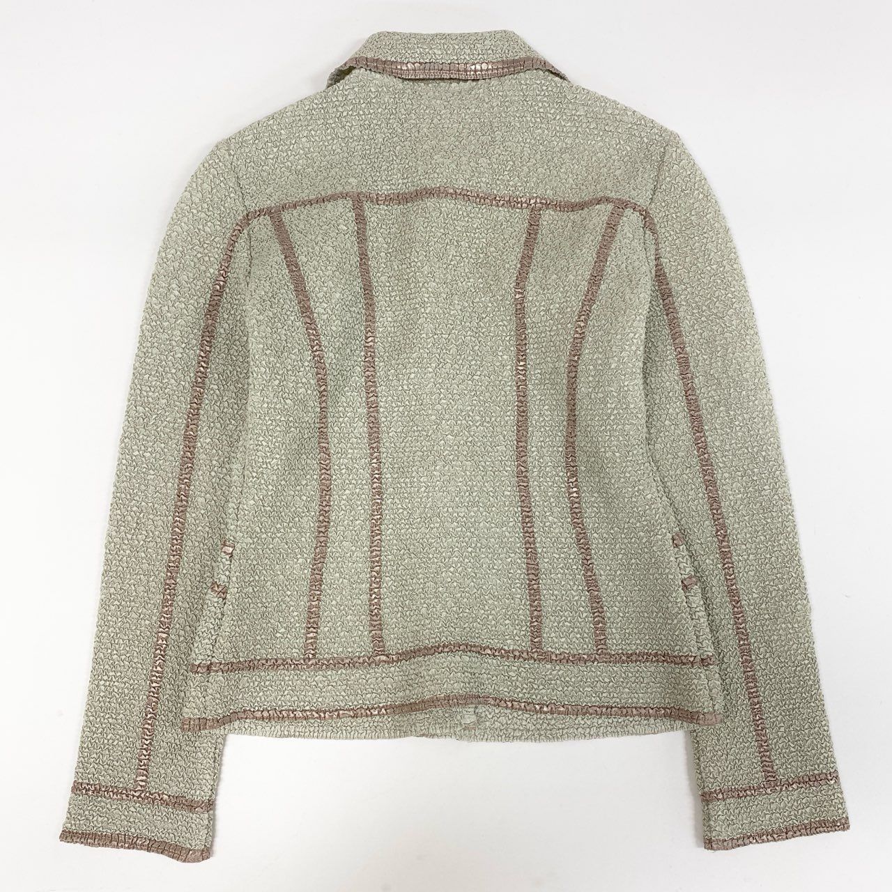 美品、ノコオーノ、NOKO OHNO、プリーツ、ジャケット、スパンコール 新品 NOKO OHNO ノコオーノ プリーツジャケット 定価5万4000➕税