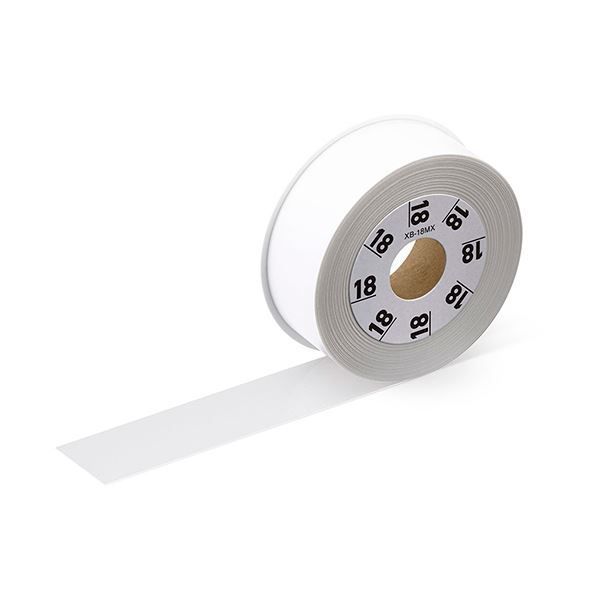 まとめ）カシオ ラテコ 詰替用テープ18mm×8m 半透明/黒文字 XB-18MX 1