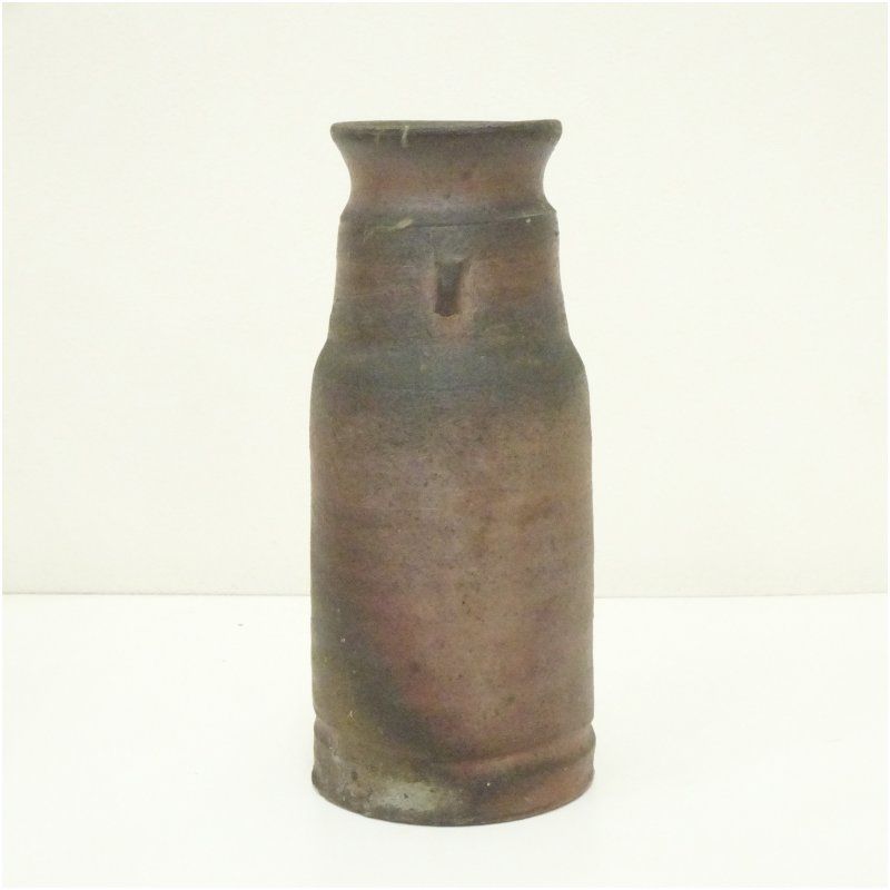 388【備前焼 花入】花瓶 茶道 茶道具 花挿 花器 華道 備前焼 作家物 花入（